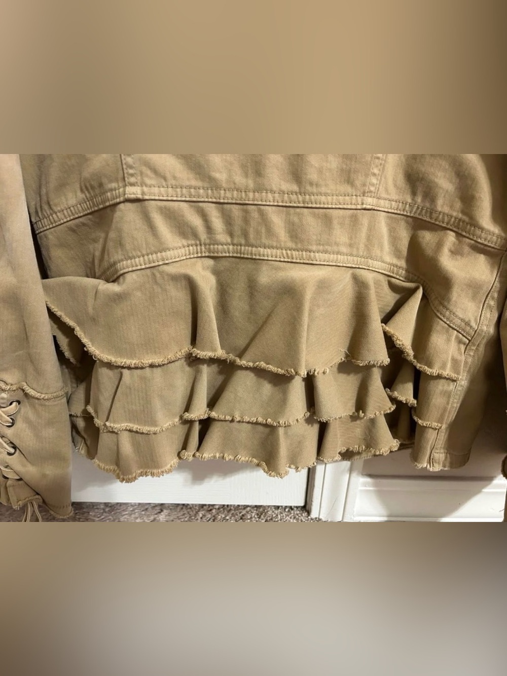 Free People ruffle jacket - Picture 4 of 12